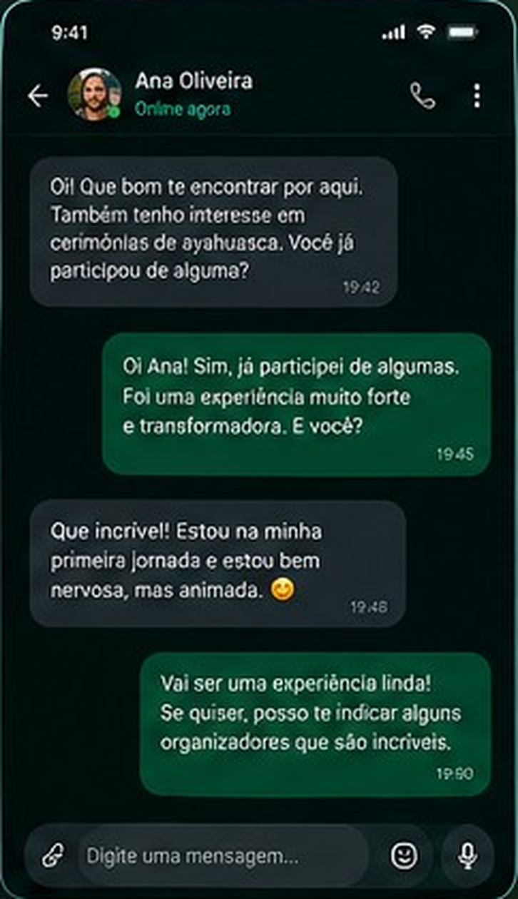 Tela de chat privado
